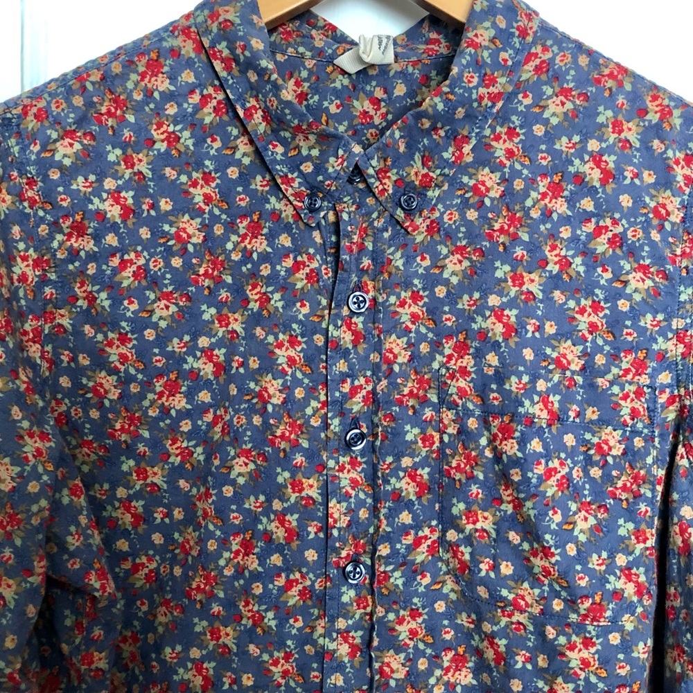 Free People Floral Button Down